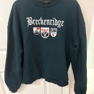 Breckenridge Dark Green Crewneck Sweater